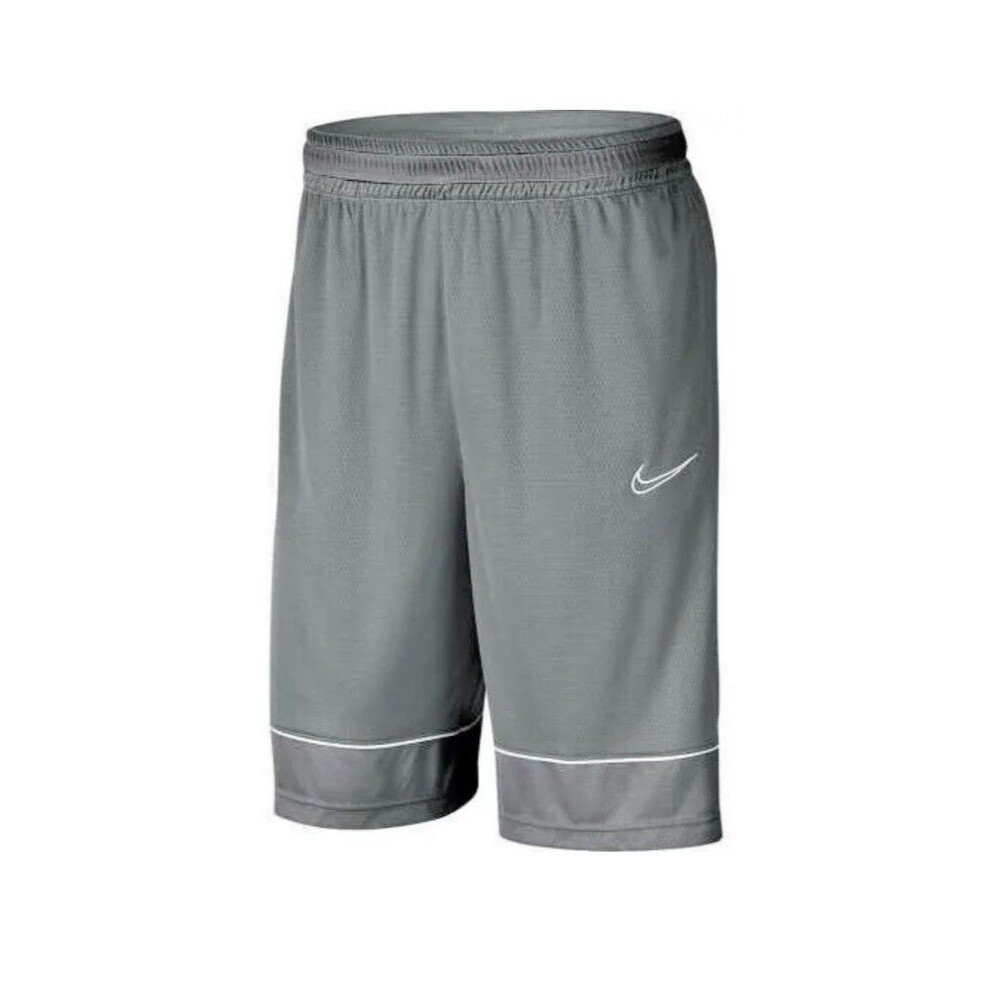 Nike Men's Grey/White Fastbreak Basketball Shorts (BV9452-065) Size Small NWT